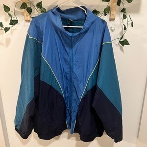 Wild Fable Oversized Blue Windbreaker